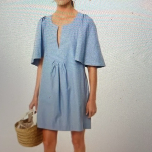Pomander Place Dresses & Skirts - Pomander Place Blue Finley flutter sleeve dress sz M